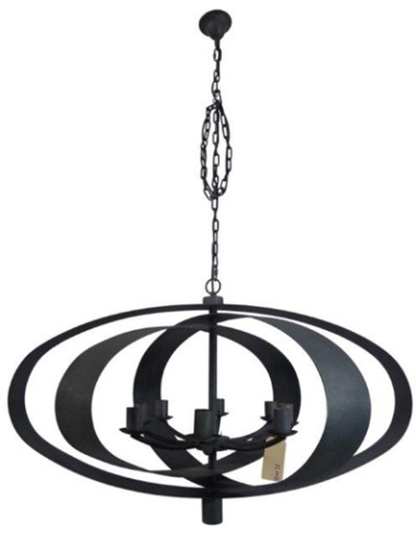Ovale Cilinder Lamp - Black Antique