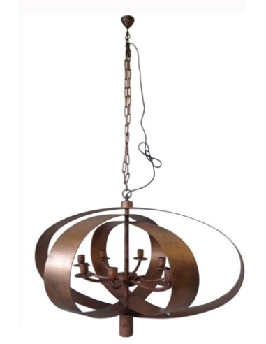 Ovale Cilinder Lamp - Vintage Copper