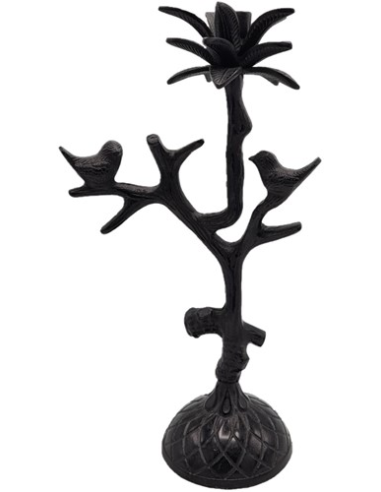Kandelaar - Bird - Black Antique