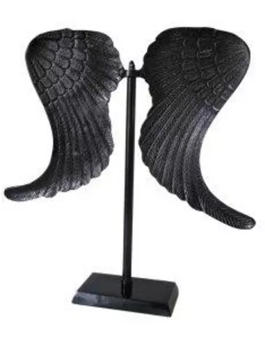 Vleugels op Standaard - XL - Zwart