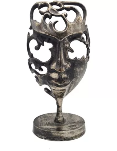 Masker op Voet - Venitiaans - Silver Antique